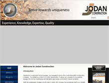 Tablet Screenshot of jodanconstruction.co.za